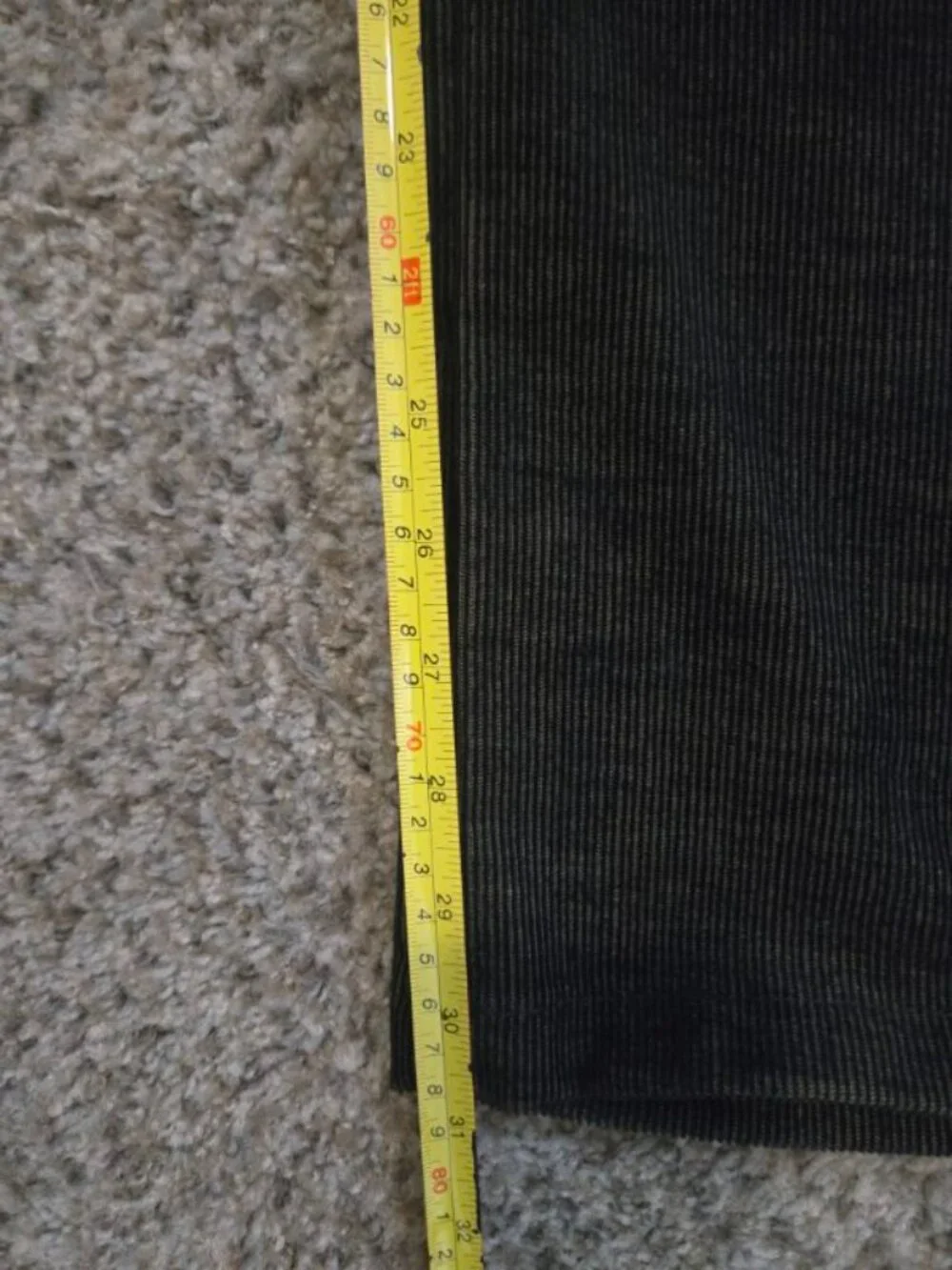 Carven Mens Brown Corduroy Pants 36x31 Straight Trousers Vtg Size US 36 EU 46